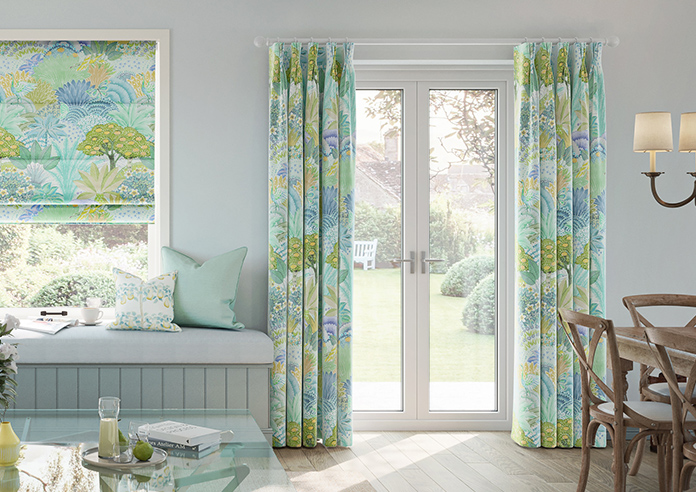 Kolkata Velvet, Spring Mist - Made to Measure Curtain - Image 3